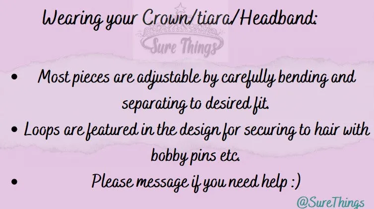 Black spike Tiara Crown Vintage Baroque Dark Goth Evil Queen tall diadem