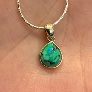 Blue Moon Turquoise Pendant 9 Anklet Or Bracelet Casual Southwestern New