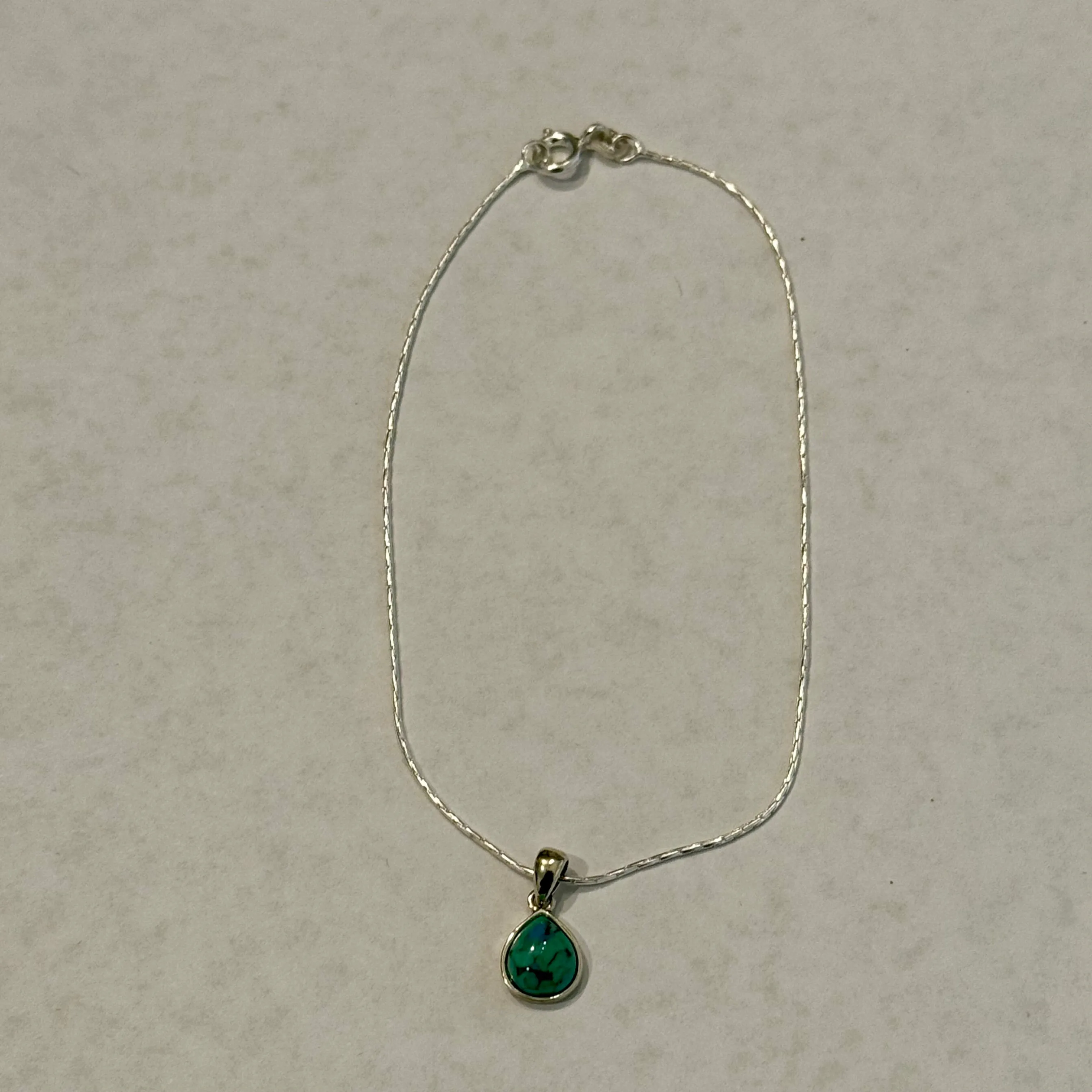 Blue Moon Turquoise Pendant 9 Anklet Or Bracelet Casual Southwestern New