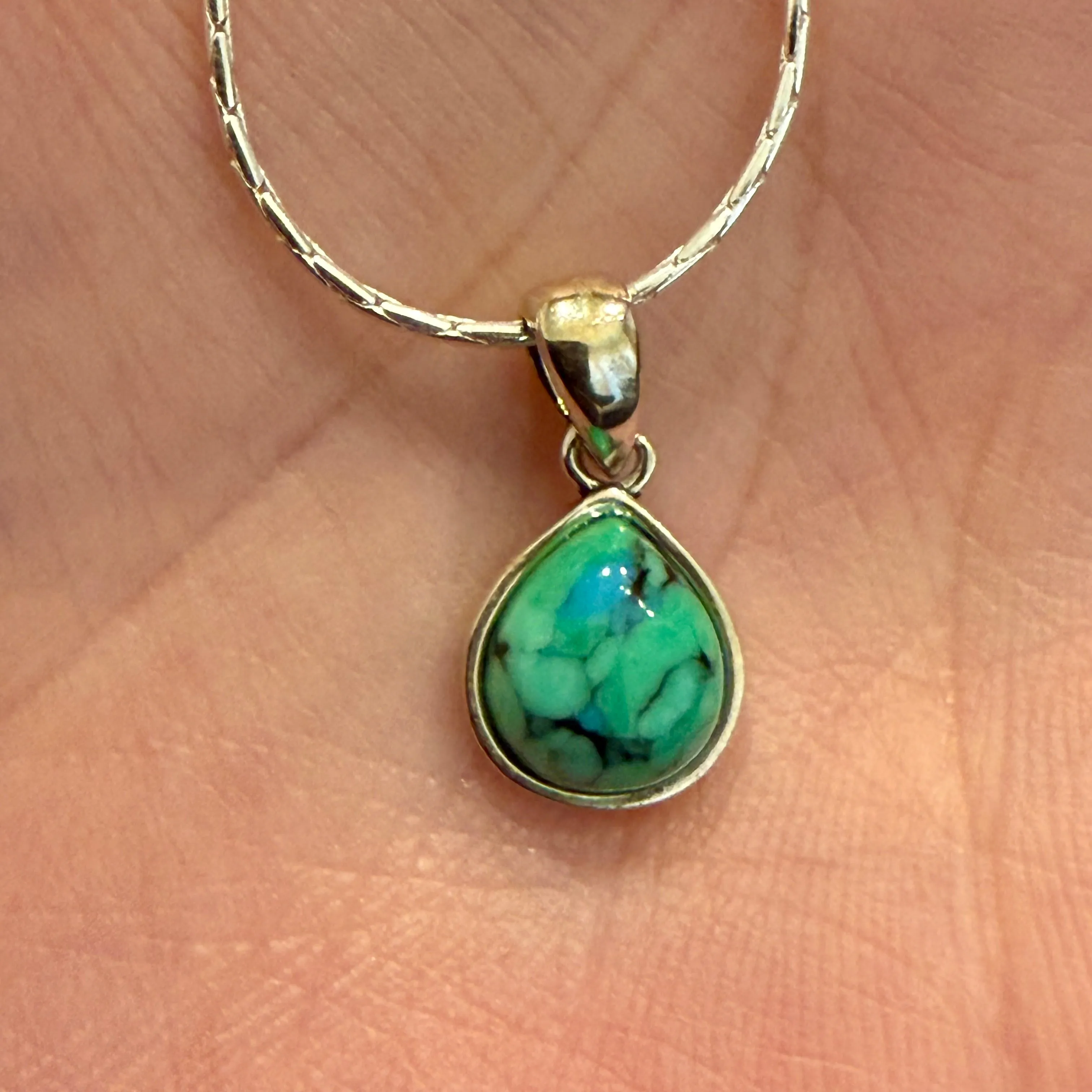 Blue Moon Turquoise Pendant 9 Anklet Or Bracelet Casual Southwestern New