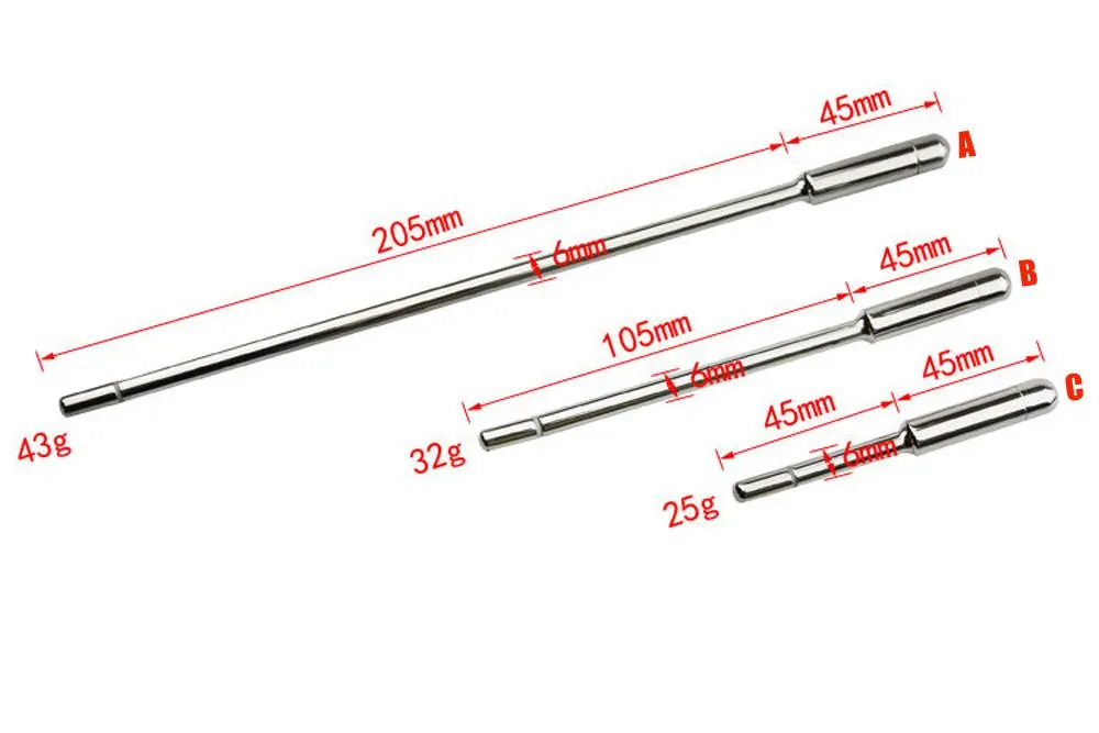 Catheters Sounds New Large Urethral Stainless Steel Penis Plug Electro Shock Sounding Dilator o70718 penis plug dilator