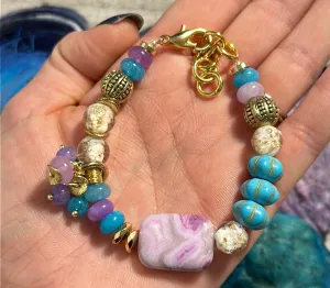 Dragon vein agate bracelet