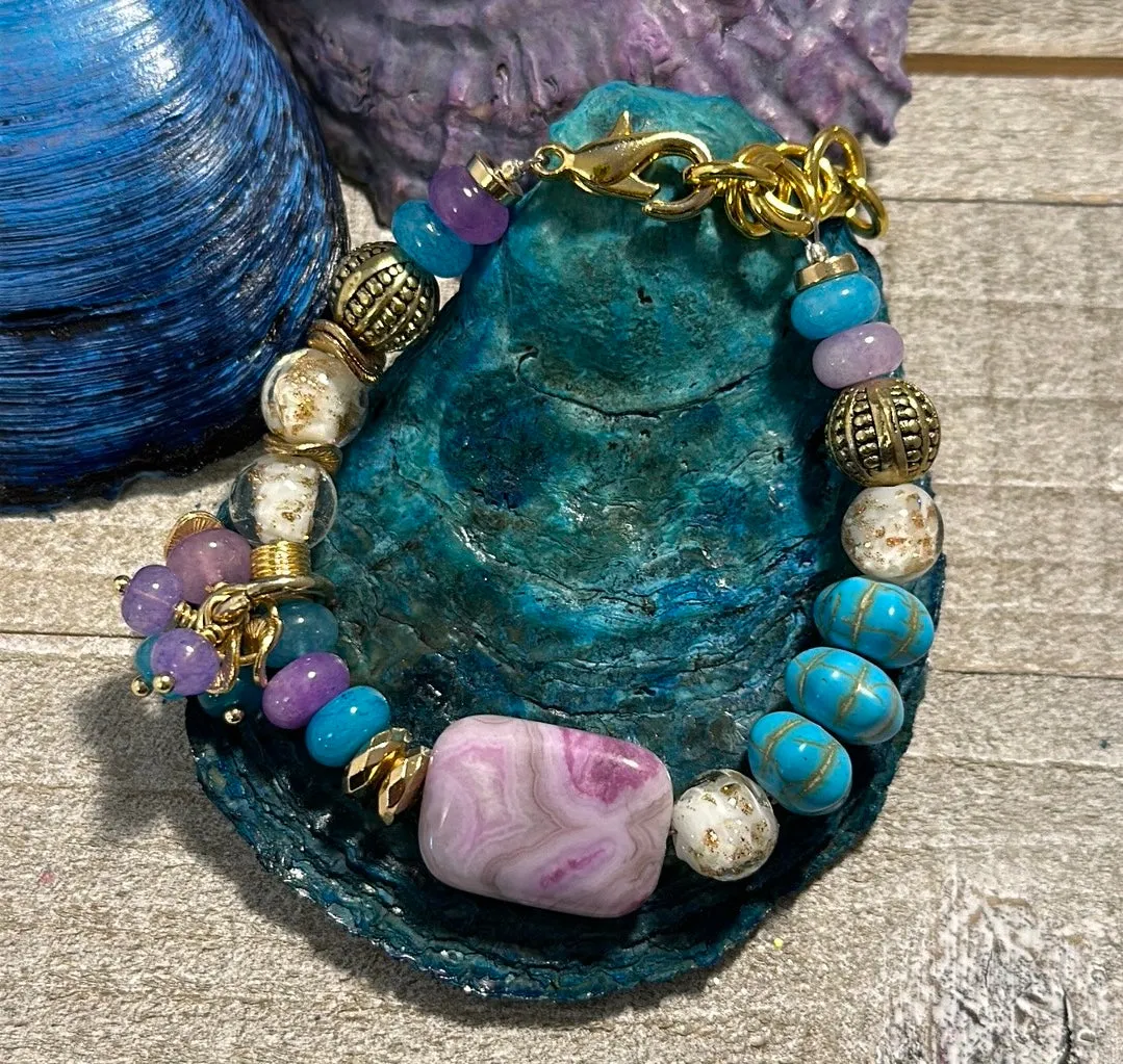 Dragon vein agate bracelet