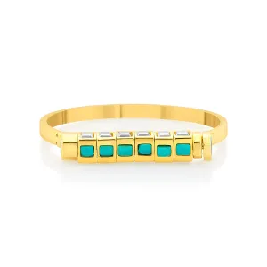 Glow Turquoise & Mirror Bangle