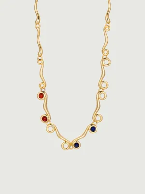 Ionic Order Gemstones Necklace