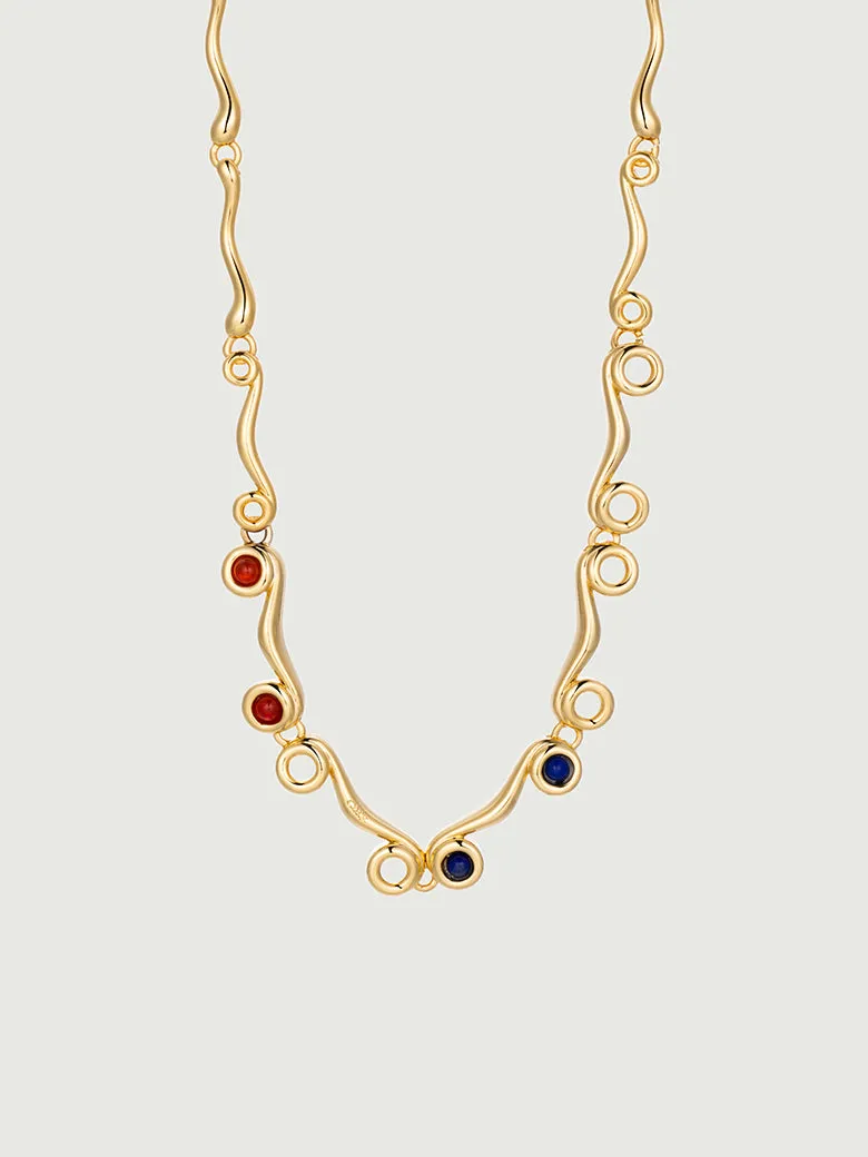 Ionic Order Gemstones Necklace