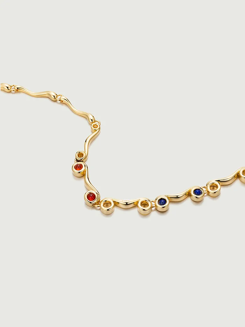 Ionic Order Gemstones Necklace