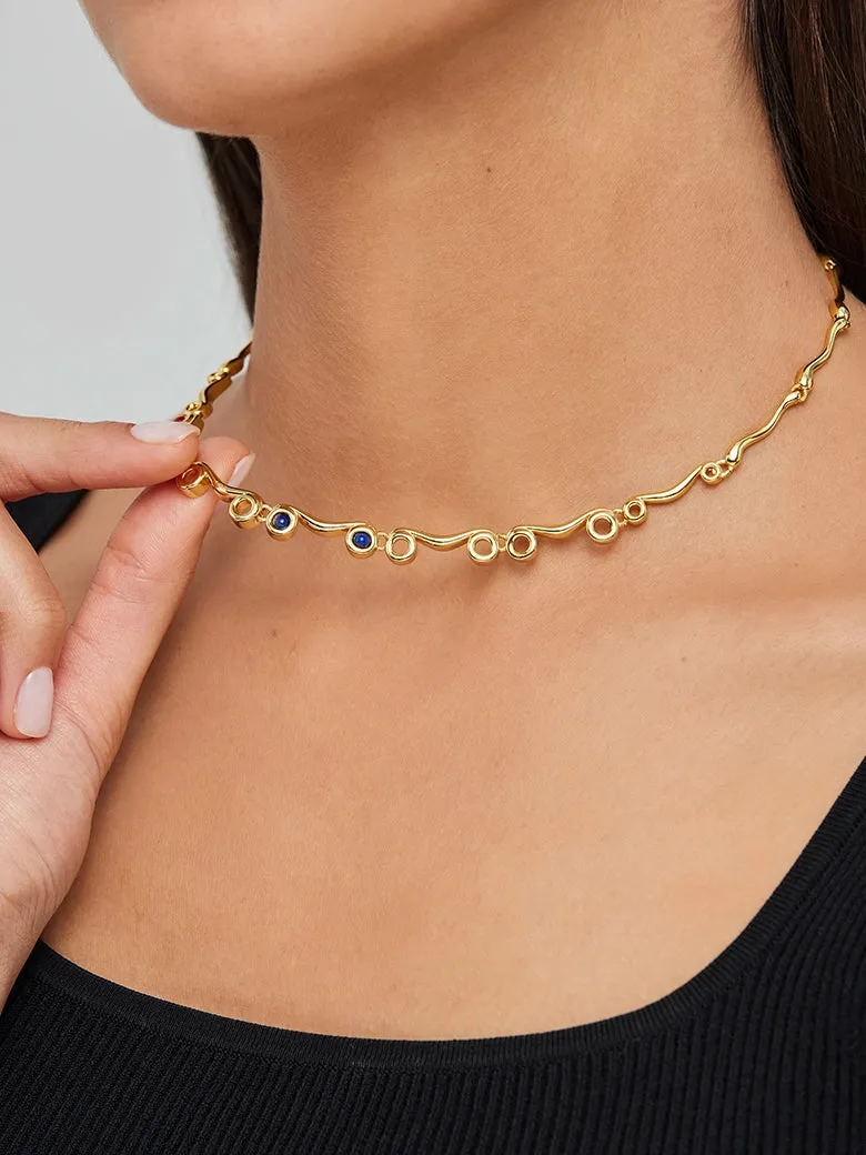 Ionic Order Gemstones Necklace