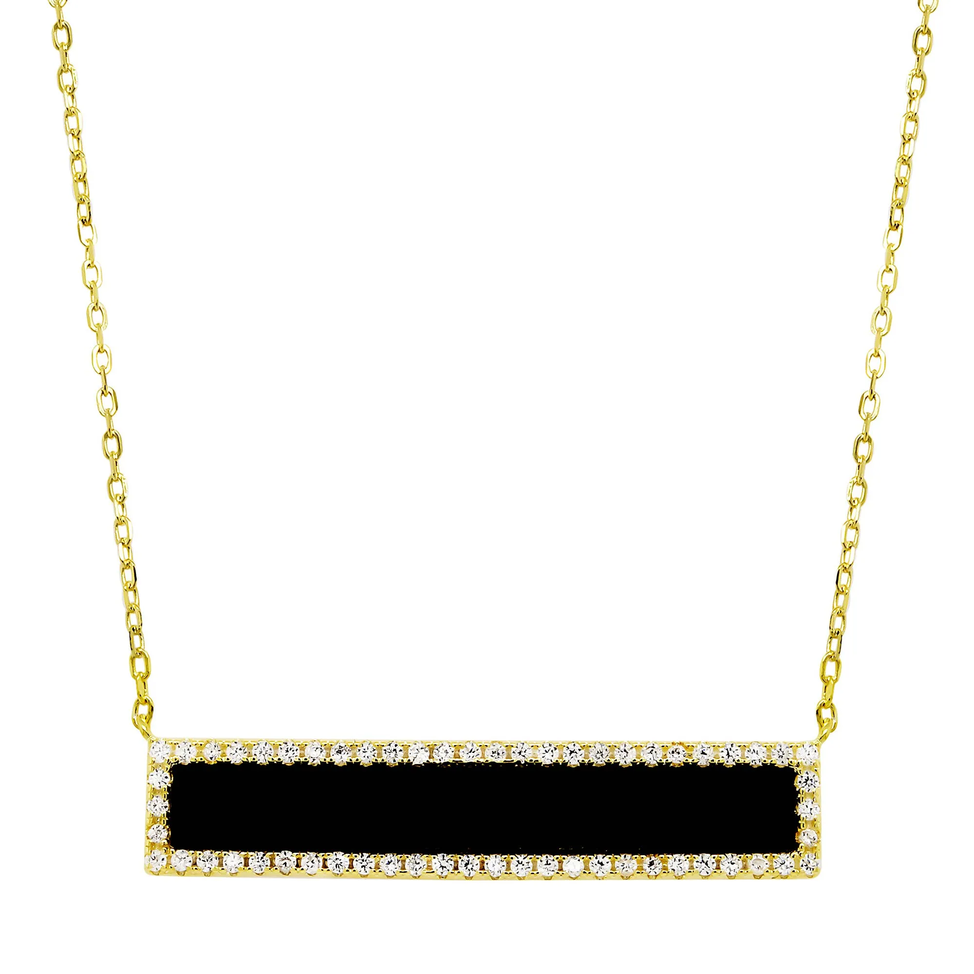 Onyx Bar Necklace