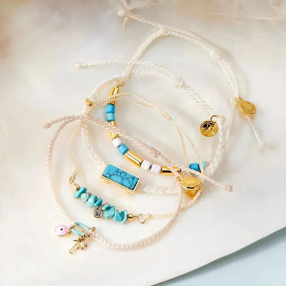 Pura Vida Tulum Gold Charm Bracelet
