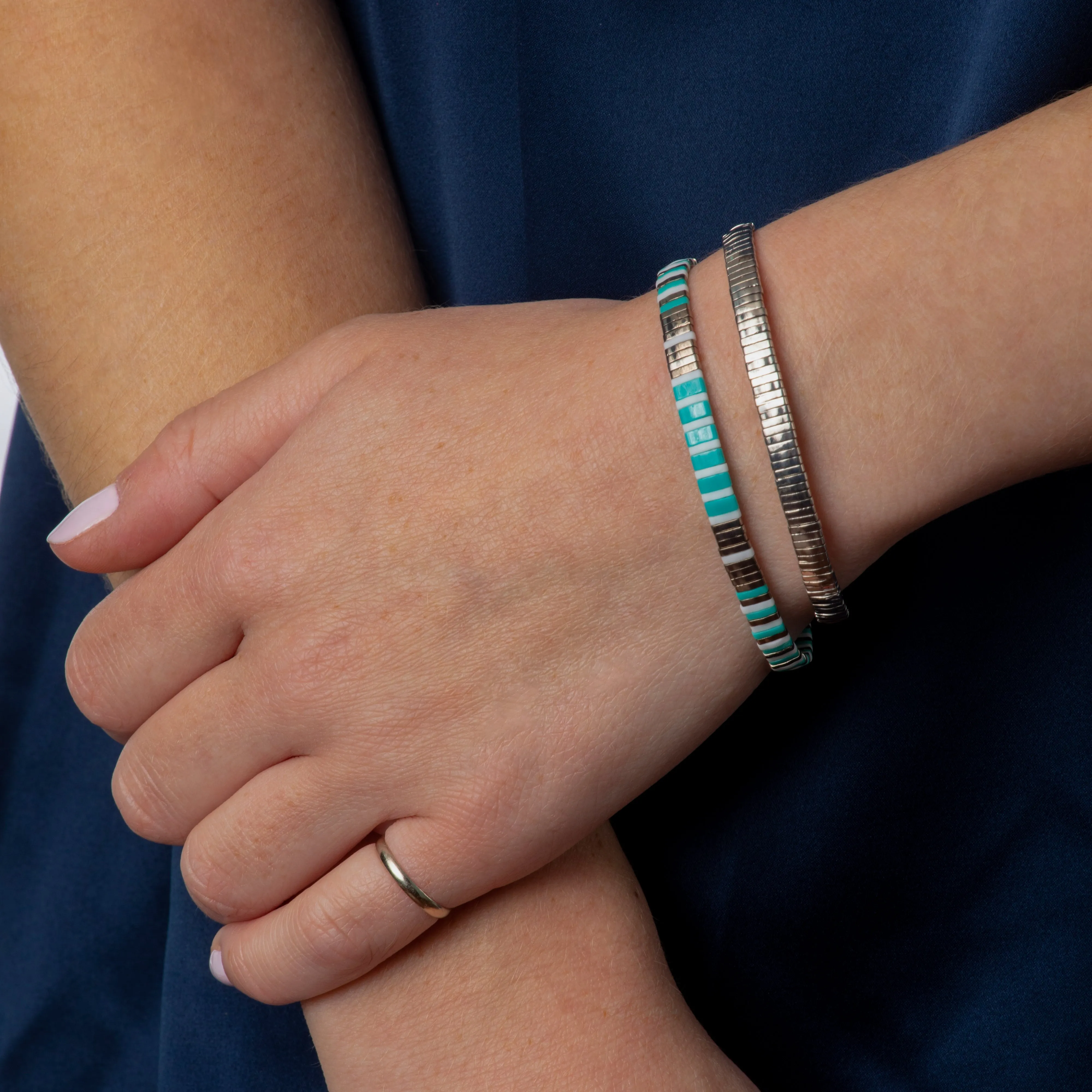 Supernova - Silver/Turquoise/White