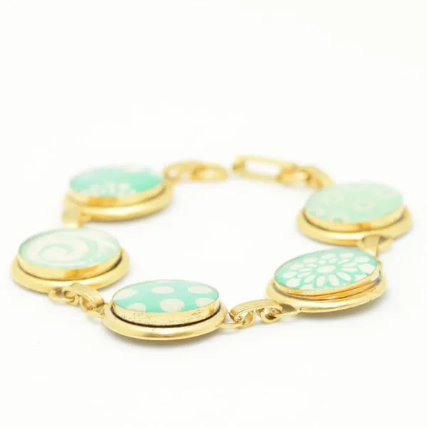Turquoise Bracelet in Gold