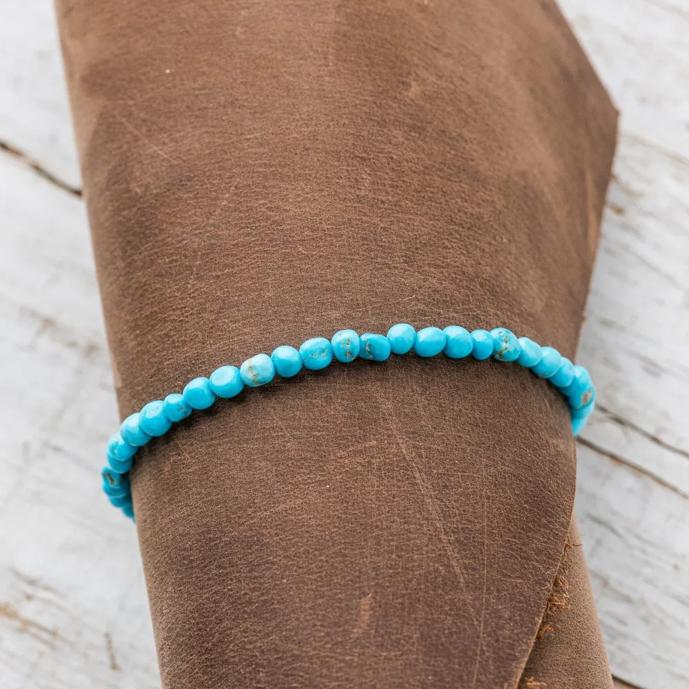 Turquoise Nugget Strand Bracelet