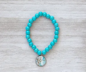 Turtle Bay Turquoise Beaded Bracelet | Beach Jewelry | Handmade