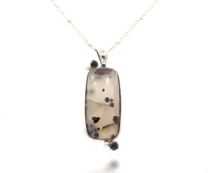 Wild Cat Spotted Montana Agate Onyx Necklace